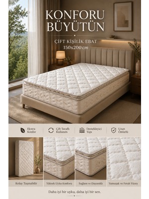 Evitaç Vizyon Krem Ortopedik Yatak 150X200