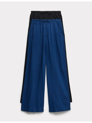 Marks & Spencer 2'li Keten Karışımlı Pantolon