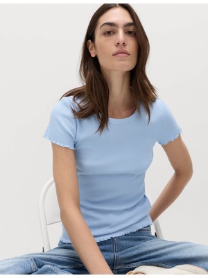 Marks & Spencer Pamuklu Ribana T-Shirt