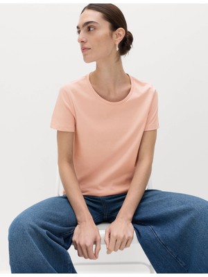 Marks & Spencer Saf Pamuklu Yuvarlak Yaka T-Shirt