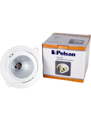 Pelsan 70-150W G12 Metal Halide Salyangoz Sıva Altı Hareketli Vitrin / Mağaza Spot Armatürü Boş Kasa (Ampul ve Balast Yoktur)