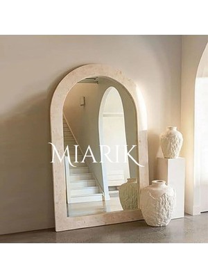 Miarik Design Dogal Mermer Boy Aynası