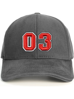 PataCute 03 Numara Kabartmalı Baseball Şapka