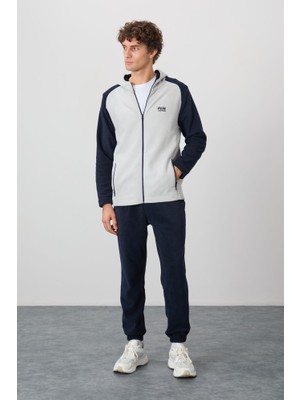 Stsahra  Erkek Gri Polar Sweatshirt