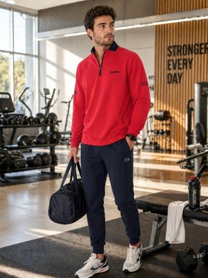 Crosstime  Erkek Kırmızı Antrenman Sweatshirt