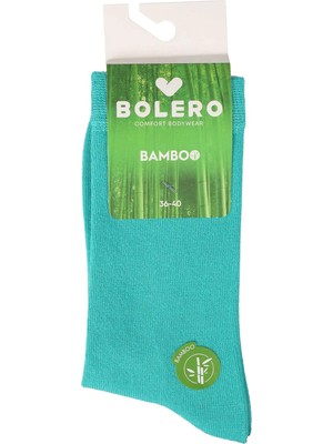 Bolero Kadın Dikişsiz Bambu Çorap Turkuaz