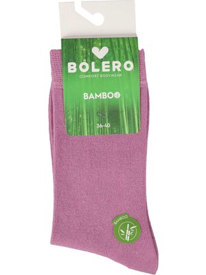 Bolero Kadın Dikişsiz Bambu Çorap Lila