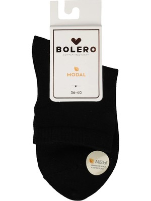 Bolero Kadın Premium Dikişsiz 12'li Modal Çorap Siyah