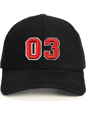 PataCute 03 Numara Kabartmalı Baseball Şapka