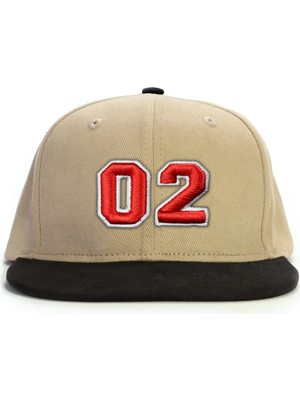 PataCute 02 Numara Kabartmalı Snapback Şapka