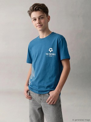 LC Waikiki Lcw Kids Mavi Tişört