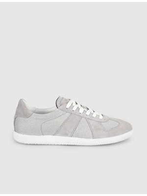 Cabani Açık Gri Süet Hakiki Deri Kadın Sneaker Ayakkabı