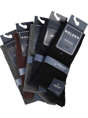 Bolero Erkek Premium Dikişsiz 12'li Pamuk Çorap Mix Asorti