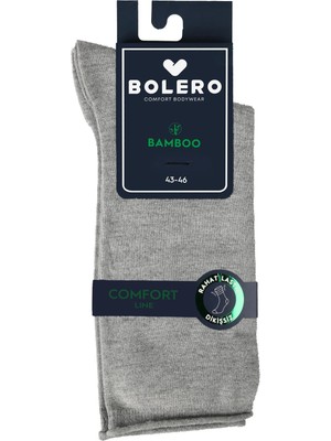 Bolero Erkek Premium Dikişsiz Roll Top Lastiksiz 12'li Bambu Çorap Asorti