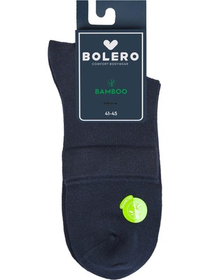Bolero Erkek Premium Dikişsiz Bambu Kısa Konç Çorap Lacivert