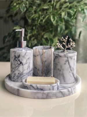 Miarik Design Mermer Banyo Seti