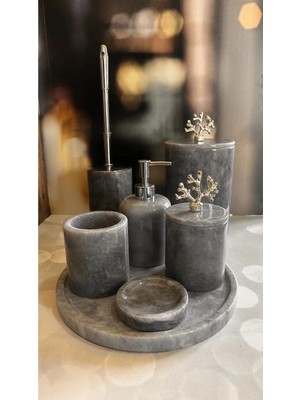 Miarik Design Mermer Banyo Seti 7’li-Momento Design