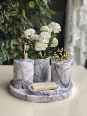 Miarik Design Mermer Banyo Seti