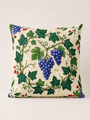 Pikko Home Akdeniz Esintisi Dijital Baskı Polyester Kırlent Kılıfı(Kr)