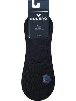 Bolero Erkek Premium Dikişsiz Babet Çorap Lacivert