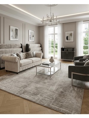 Dinarsu Kabartmalı Desen Yumuşak Krem Kaymaz Jel Taban Yıkanabilir Halı Yolluk