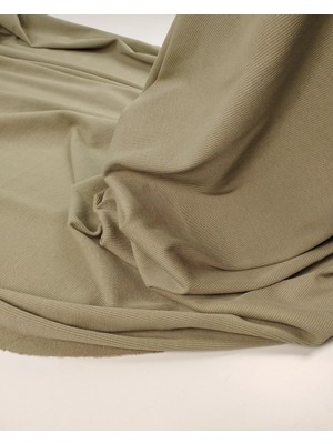 Kumaş Parça Çağla Yeşili Kaşkorse Ribana Kumaş Esnek Yumuşak Bodylik & Bluzluk 110X190CM