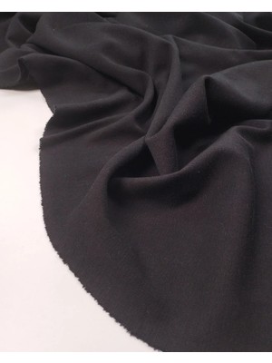 Kumaş Parça Siyah Interlok Penye Kumaş Tok Düzgün Duruşlu Esnek Sweatlik & Elbiselik En: 160CM