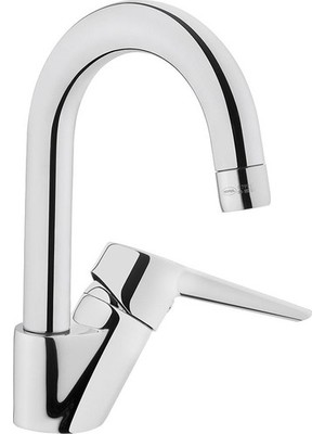 Artema A42442 Solid S Lavabo Bataryası Çelik Malzeme ile Döner Borulu Modern Tasarım