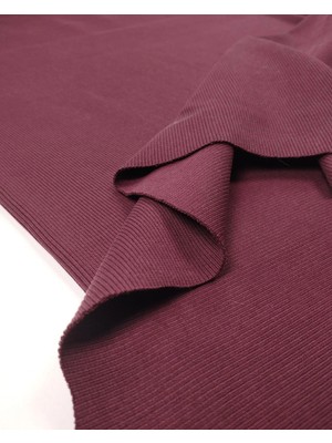 Kumaş Parça Bordo Kaşkorse Ribana Kumaş Esnek Yumuşak Bodylik & Bluzluk 110X130CM