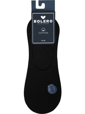 Bolero Erkek Premium Dikişsiz Babet Çorap Siyah