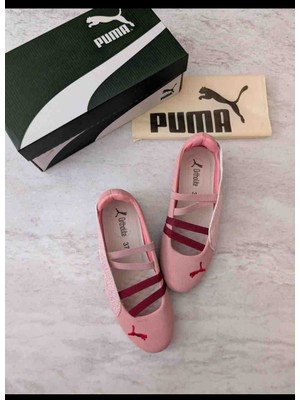 Puma Bella Ballet Sim Detaylı Kadın Pembe Babet
