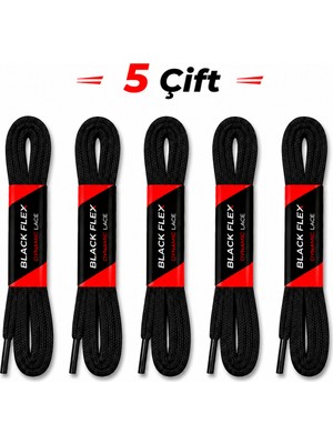 Black Flex Dynamic Lace Bağcık Siyah Seri
