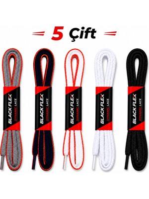 Black Flex Dynamic Lace Iki Renk Bağcık Renkli Seri