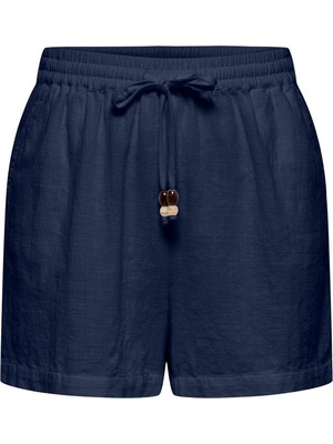 Only Onlswar Thyra Pull Up Shorts Wvn Kadın Mavi Şort - 15378514