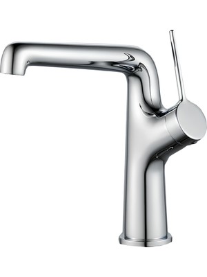 Creavit Flow Lavabo Bataryası Armatürü FL1500 Krom Seramik Malzeme ile Uzun Ömürlü Aç - Kapa Tipi