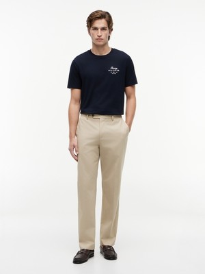 Tommy Hilfiger Scrıpt Stack Regular Tee Erkek Mavi T-Shirt - MW0MW43224
