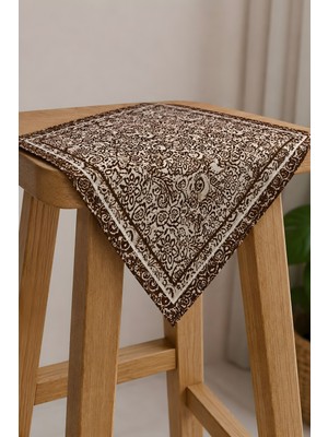 İmaj Butik Kahverengi Etnik Desenli Bandana