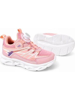 Promax Spin Akıllı Bağcıklı Kolay Giyilebilir Çocuk Spor Ayakkabı Pembe 31-35