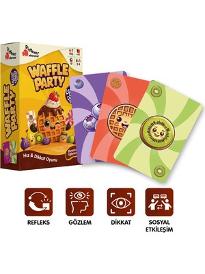 Playever Waffle Party - Dikkat, Görsel Algı ve Refleks Geliştiren Kart Oyunu