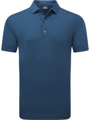 Footjoy Micro Feeder Stripe Lisle Erkek T-Shirt Lacivert 34131