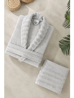 Mira Home Soft Elegance Banyo Tek Kişilik Bornoz Takımı  Pamuklu