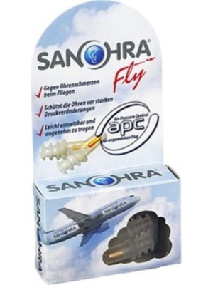 Sanohra Fly Kulak Tıkacı 2 Adet Yetişkinler İçin Hava Basıncı Değişimlerine Karşı Etkili