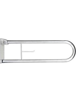 MaxiFlow Engelli Ø 32 Mafsallı Wc Kağıtlıklı Tutunma Barı 73*23*11 cm