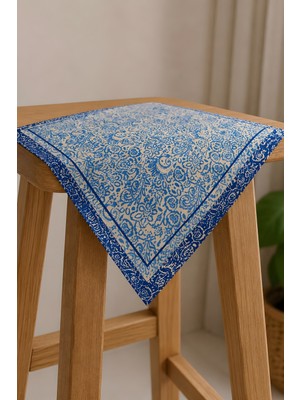 İmaj Butik Mavi Etnik Desenli Bandana
