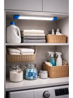 Terletmez Shop USB Şarjlı LED Dolap Işığı, Manyetik 3 Kademeli Kabin Lambası, Mutfak Tezgah Altı Aydınlatma, Kablosuz Montaj, Beyaz Işık, Mıknatıslı Duvar Lambası,araç Kaput Atdınlatma