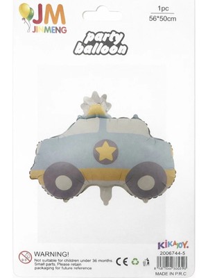 Party Country Folyo Balon -Retro Araba- Ölçü: 56 cm x 50 cm