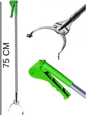 Yengeç Çöp Toplama Aparatı Çok Amaçlı 75 cm (kısa boy) (çocuklar için) tutucu aparatı Yeşil Renk