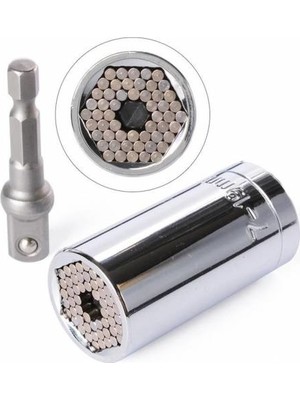Predator Grip Universal Soket Metalik Gri Lokma 55 mm Ergonomik Tasarım ile Dayanıklı Kullanım