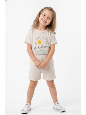 MiaBaby Baskıllı Şortlu Takım