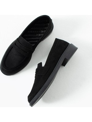 Duxal Shoes Marlena Kadın Şık Günlük Süet Loafer Ayakkabı